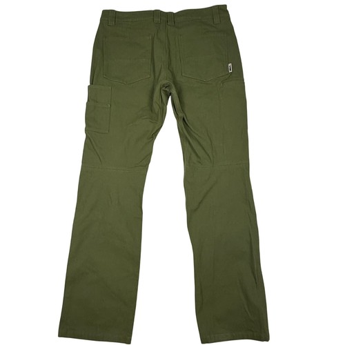 Edgevale Men's Fort Canvas Olive Green Workwear Carpenter Pants Size 34x32 - Picture 3 of 12