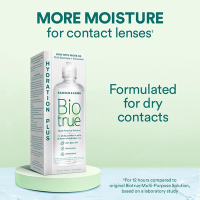 Hydration Plus Contact Lens Solution with Lens Case, Multi-Purpose Solution f...