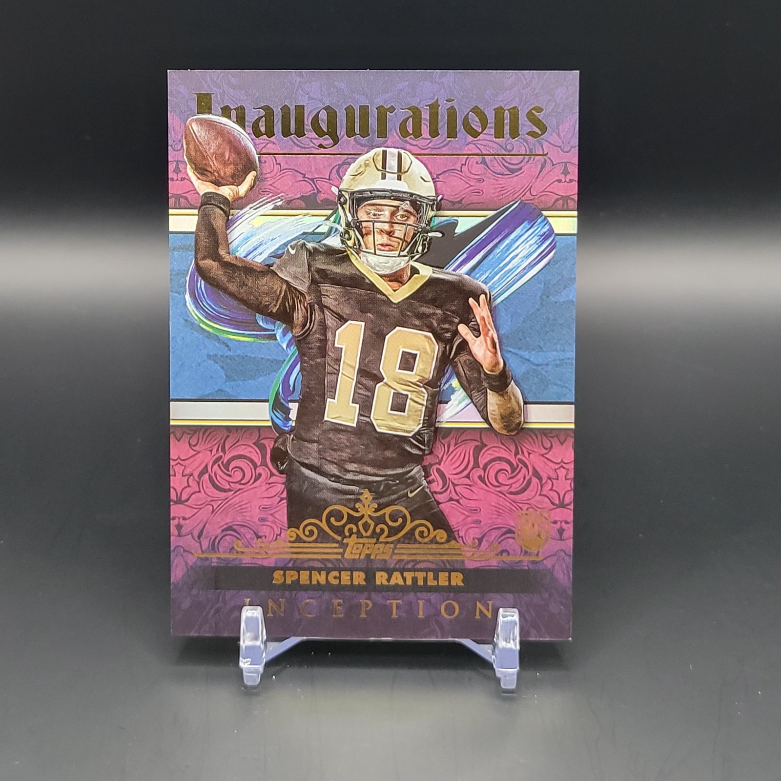 2024 Topps Inception Spencer Rattler Rookie Inaugurations Case Hit Saints