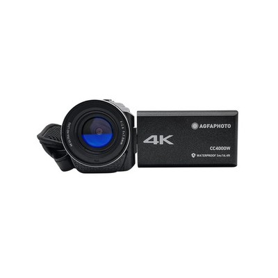 AgfaPhoto Realimove CC4000W   4K Camcorder, 24 MP - 18x Digitalzoom, 3'' Display