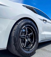 2 Vms Racing V Star 5 Spoke Rear Drag Rims Wheels 17x10 For Ford Mustang Gt S550