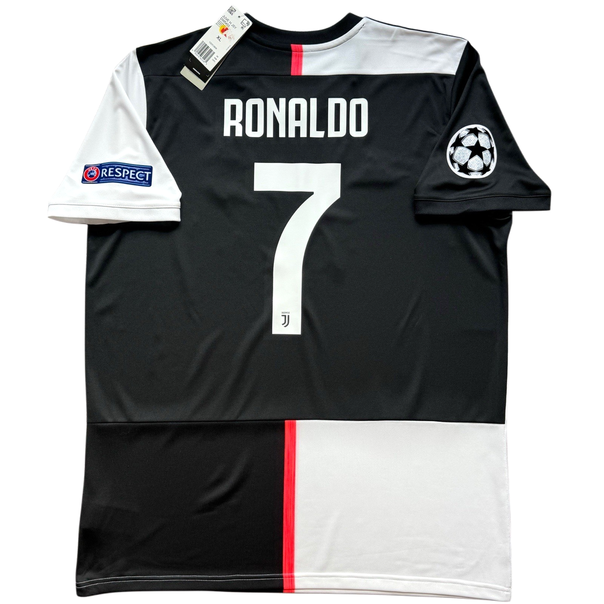 2019/20 Juventus Home Jersey #7 Ronaldo XL adidas Soccer Champions