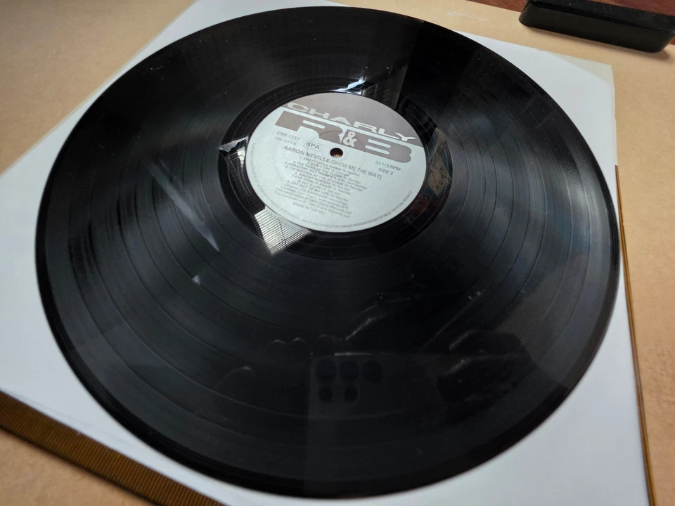 AARON NEVILLE SHOW ME THE WAY VINYL LP CHARLY R&B EUROPE 1989 - Image 3 of 4