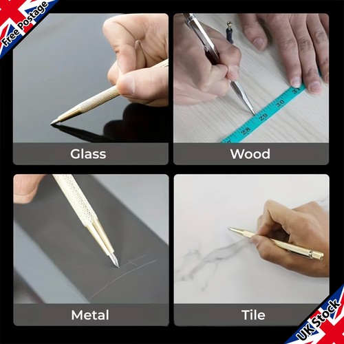 Diamond Tip Titanium Cutter Scriber Pen Tool Scoring Metal Glass Tile Ceramics - Picture 6 of 6