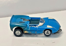1960s Cox Chaparral Dynamic Chassis Slot Car Blue Plastic Blow Mold Works 1:25