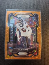 Panini 2023 Prizm Jalen Pitre #120 Houston Texans Orange Lazer Prizm Parallel 
