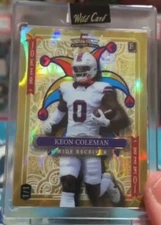 5 card draw stacked deck joker gold 1/1 keon coleman wide receiver 
