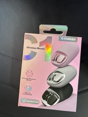 YUNZII C1 Wireless Mouse Gray New In Box