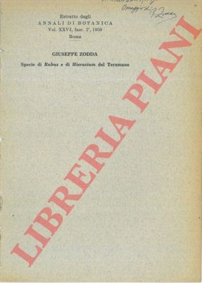ZODDA Joseph - Rubus- und Hieraciumarten des Teramans.