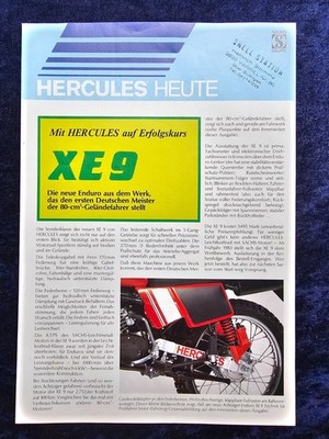 Hercules Prospekt  XE 9,  1982?