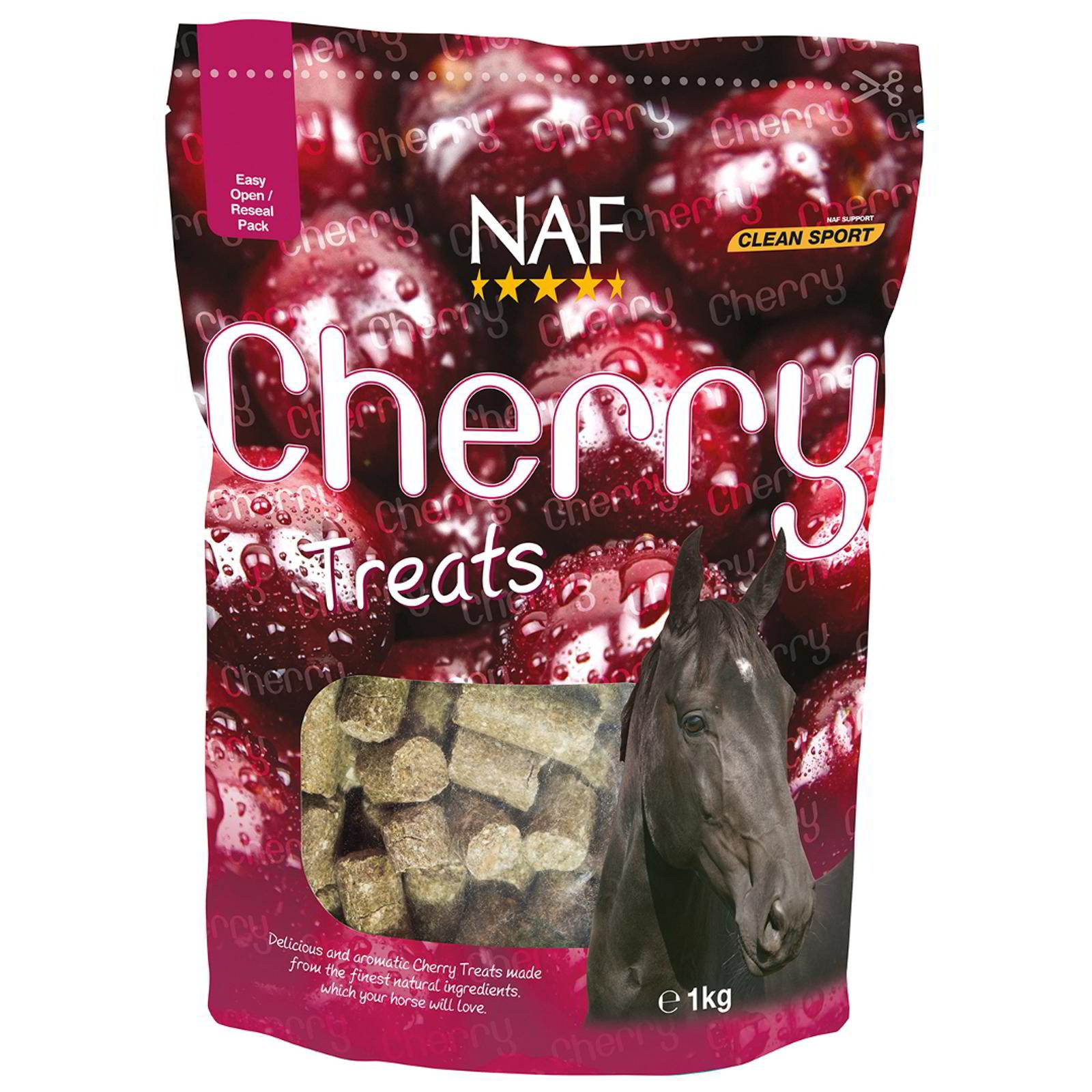 NAF Cherry Treats - 1Kg - Cherry Flavoured Horse and Pony Treats