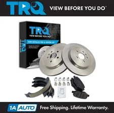 TRQ Rear Brake Pad & Rotor Kit Fits 13-18 Lincoln MKT