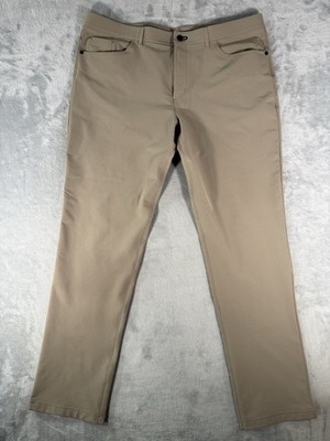 Public Rec Workday Pants Men s 40x34 Tan Straight Leg 5 Pocket Casual Chino