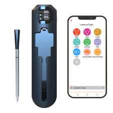 Smart Meat Thermometer-Smart Meat Thermometer Wireless - App Monitoring, Ambient