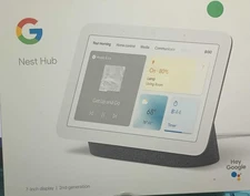 Google Nest Hub (2nd Gen) Smart Display - Charcoal GA01892