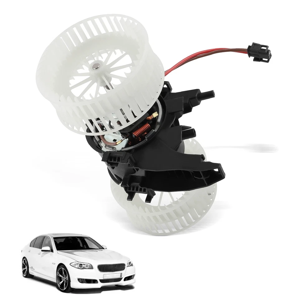Motor soplador HVAC con ventilador para BMW 525i/528i xDrive/545i/M6 E63/E64 64116933910 Foto 3 de 4