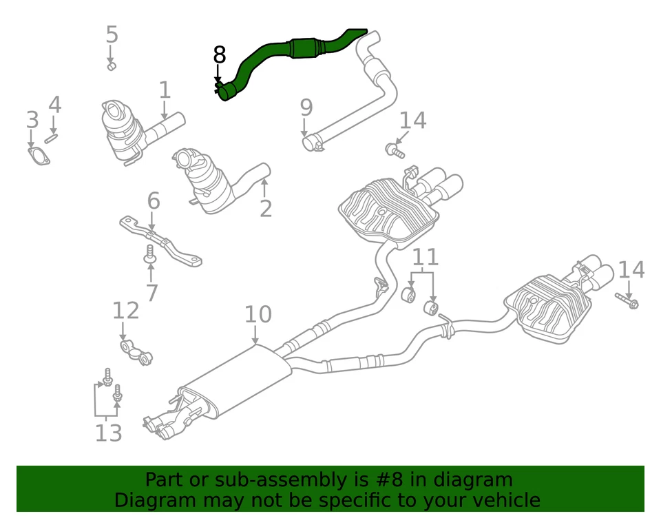 Ford 2020-2024 original - tubo delantero N1MZ-5G203-C Foto 2 de 4