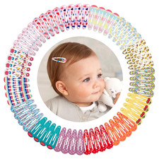 1Inch Cartoon Snap Hair Clips, 60Pcs Small Clips for Little Girls, Baby Infant 3