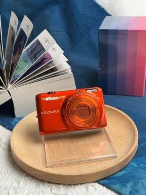 Excellent Nikon Coolpix S6500 Orange 16MP Compact Digital Camera