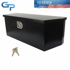 35 X 12.2 X 11.8 Black Truck Tongue Tool Box Trailer Flatbed Storage Toolbox 35 X 12.2 X 11.8 Black Truck Tongue Tool Box Trailer Flatbed Storage Toolbox