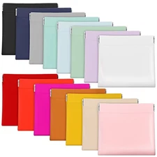 BBTO 15 Pcs Lambskin Small Makeup Bag Waterproof Leather Pocket Cosmetic Bag ...