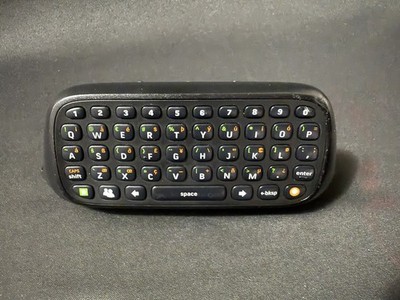 Genuine OEM Microsoft Xbox 360 Chatpad Black Controller Keyboard Pad - TESTED 
