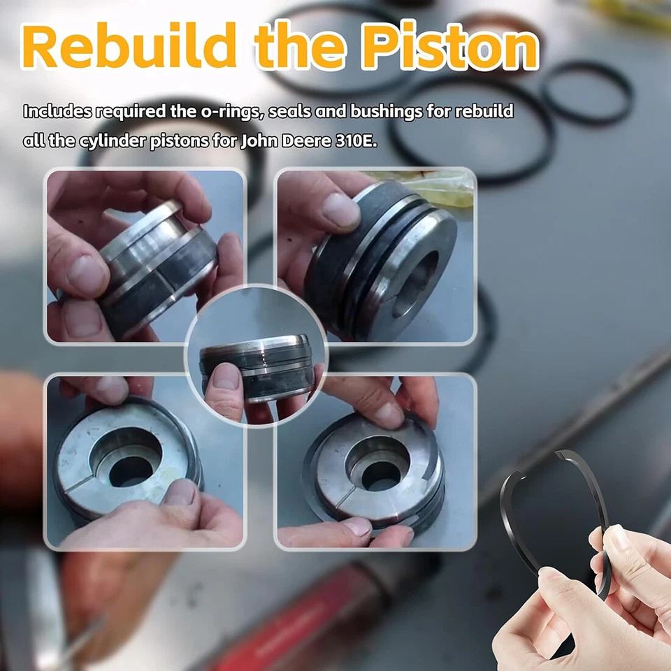 Whole Machine Hydraulic Cylinder Seal Kit for John Deere 310E Backhoe JD310EWMKI - Image 4 of 4