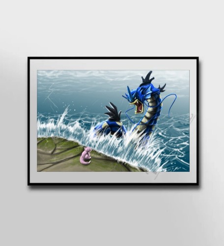 Gyrados Water canvas wall art home decor - Bild 1 von 5