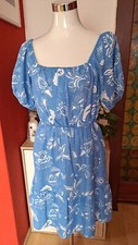 Sommerkleid Mister Lady, blau, Muster, Gr.M , Blind Date