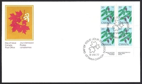 🍁Canada   #718 LRpb   "DOUGLAS FIR TREE"   Brand New  1977  First Day Cover