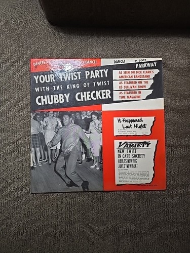 CHUBBY CHECKERS, YOUR TWIST PARTY '61 LP PARKWAY P7007 UltraSonic EX Rock n Rock
