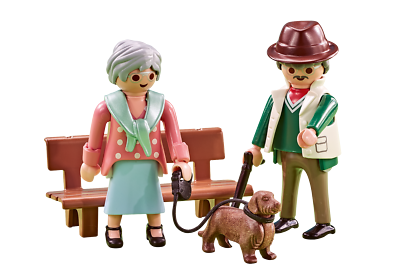 Personnages Playmobil Avec Chien - Lot De Figurines - Neuf Non Ouvert
