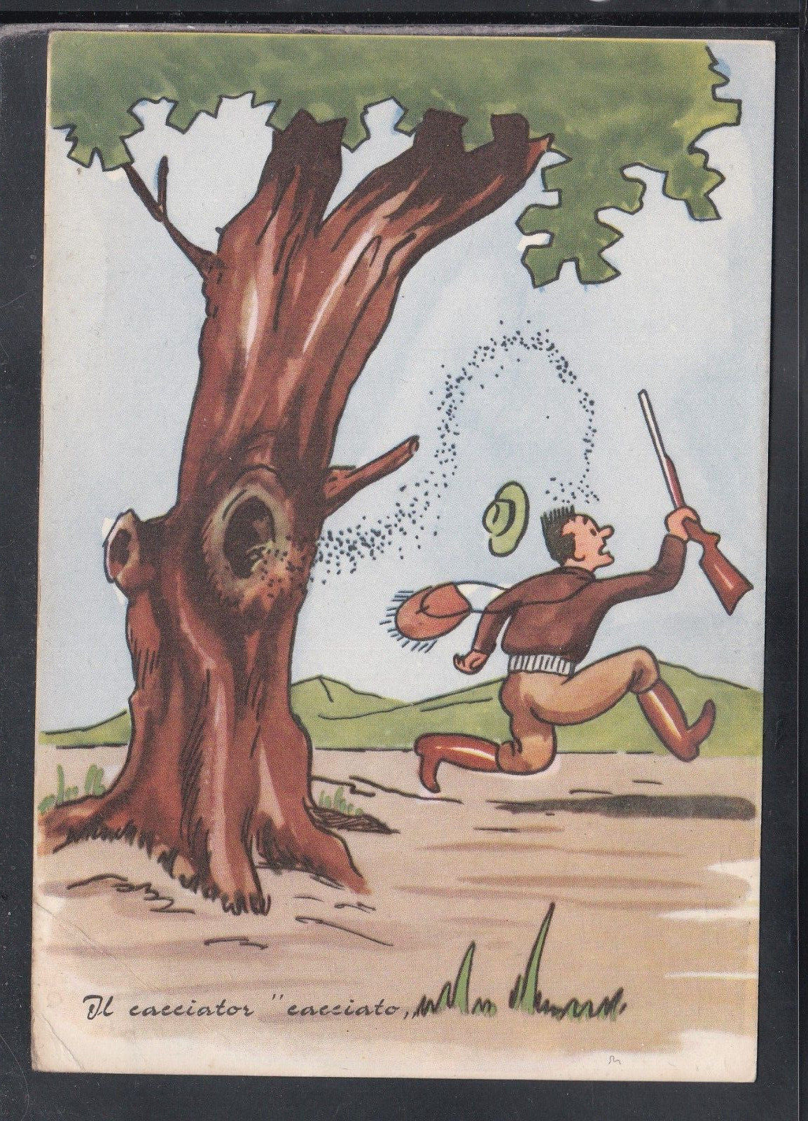 Cartolina Umoristica Caccia KD171