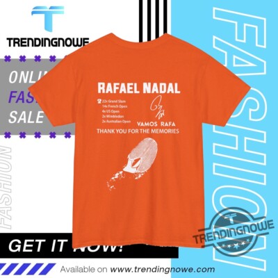 Rafael Nadal Thank For The Memories Shirt Merci Rafa T Shirt | eBay
