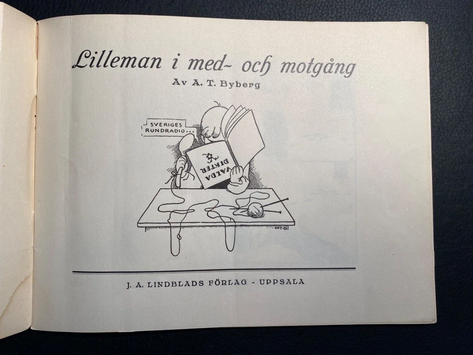 1949 Vintage Children's Book LILLEMAN IMED-OCH MOTGANG - Image 4 of 4