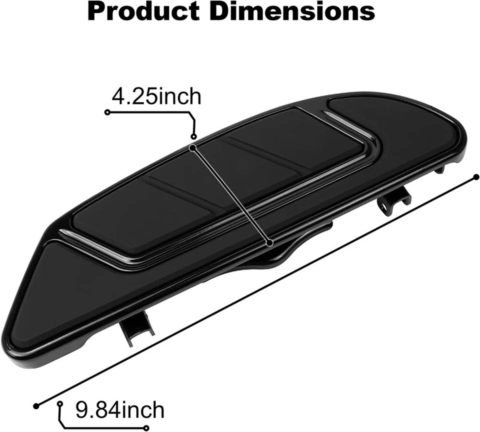 Tableros de conductor delantero estribos negros con soportes para Harley Ultra Limited EE. UU. Foto 2 de 4