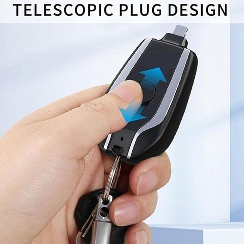 Mini Chargeur Porte-clés Power Bank d'Urgence 1500mAh USB-C / Portable Rapide - Photo 2 sur 9