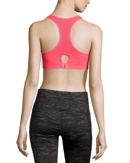 Sujetador deportivo Marika de malla sin costuras impacto zafiro rosa para mujer talla XL L56020 Foto 2 de 2