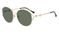 Gucci GG1017SK 002 Women's Gold Frame / Green Lens Sunglasses