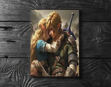 Link Legend of Zelda Game Poster Print - No Frame