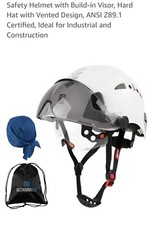 Construction Safety Helmets With Visor Built In Goggles Reflective Stickers Hat