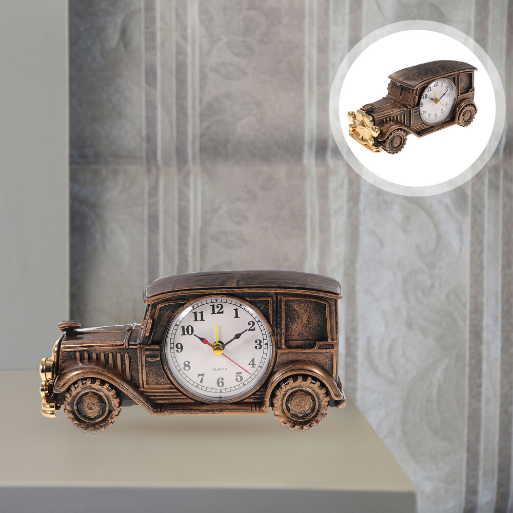 Car Shaped Alarm Clock Model Decoration Kid Desk Old Fashioned eBay