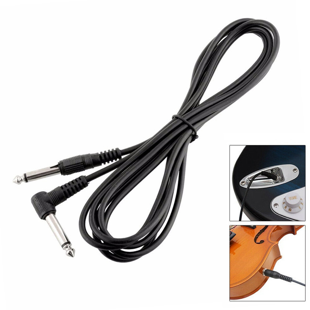3m Electric Guitar Amplifier Cable 10ft Bass Right Angle Stereo AMP