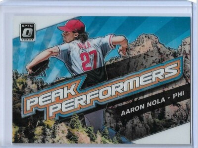 2019 Panini Optic Peak Performers Aaron Nola #PP-11 Philadelphia Phillies