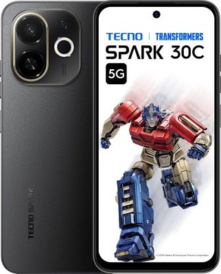 TECNO Spark 30C Black (4GB+64GB) 48MP Mediatek D6300 6,67'' KL8h Global Version.