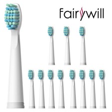 Fairywill 12Pcs Soft Replacement Heads for Sonic Toothbrush FW-508 507 917 659