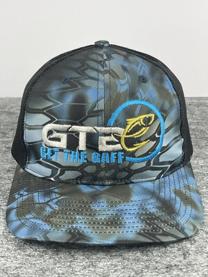 Get The Gaff Hat Trucker Snapback Multicolor Fish Pattern Logo Mesh Cap Charter