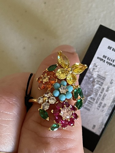 KATE SPADE NEW YORK NEW BLOOM FLOWER RING SIZE 8 - Picture 3 of 8
