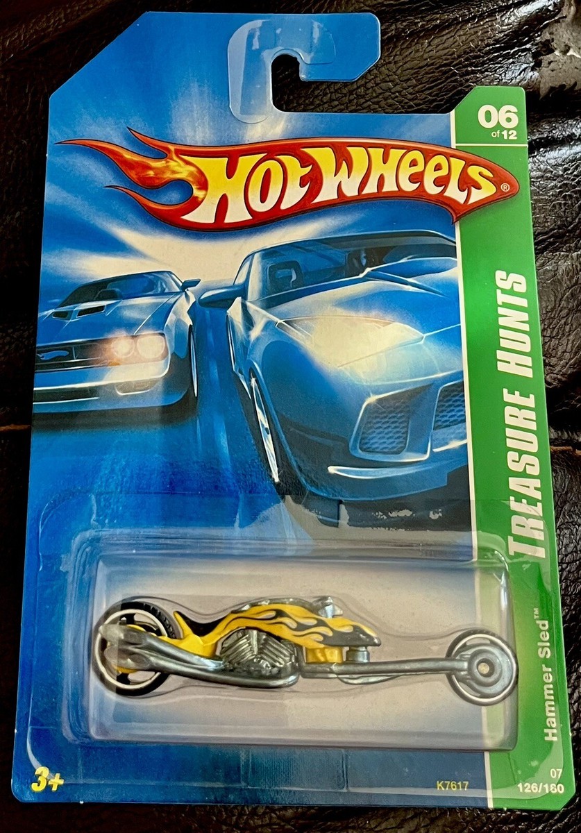 🏁 Hot Wheels 2007 Treasure Hunt HAMMER SLED Bike 1/64 🏁 | eBay