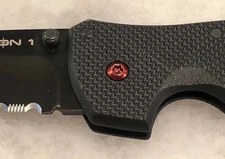 Translucent RED Replacement Pivot Screw For Cold Steel Recon 1 Knife